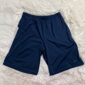 Nike dri fit medium men’s navy blue shorts